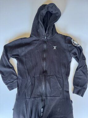 SoulCycle x OnePiece Navy Hooded Jumpsuit Onesie Zip Men's M